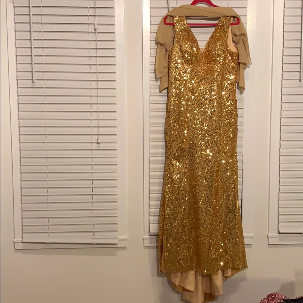 Sequin mermaid style gown